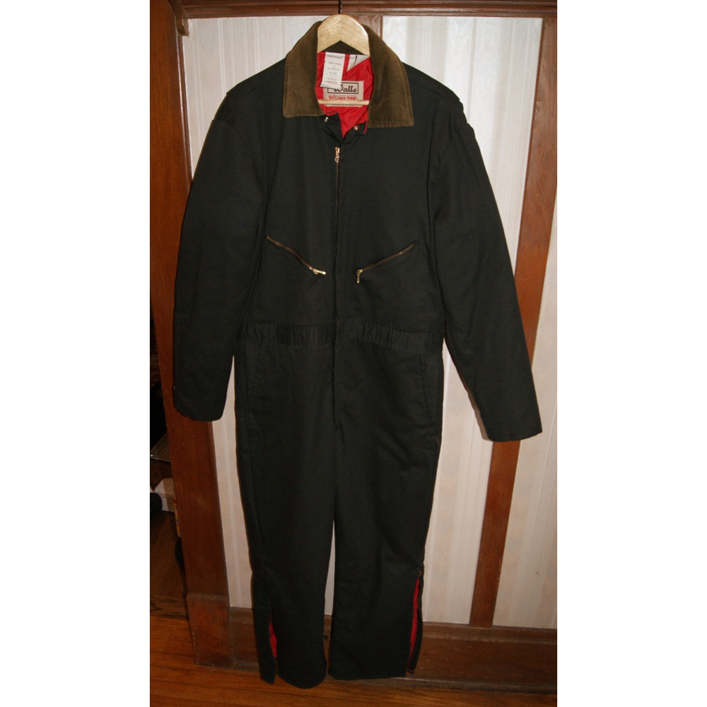 Vintage Walls Blizzard-Pruf Mens Large Regular Insulated Coveralls USA Made EUC